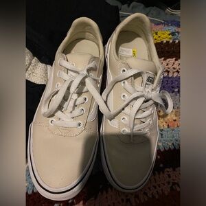 Vans off white colored size 7.5 women’s